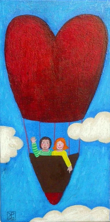 Najin balon, 40 x 20 cm, akril, 2010, (cena 200 eur)